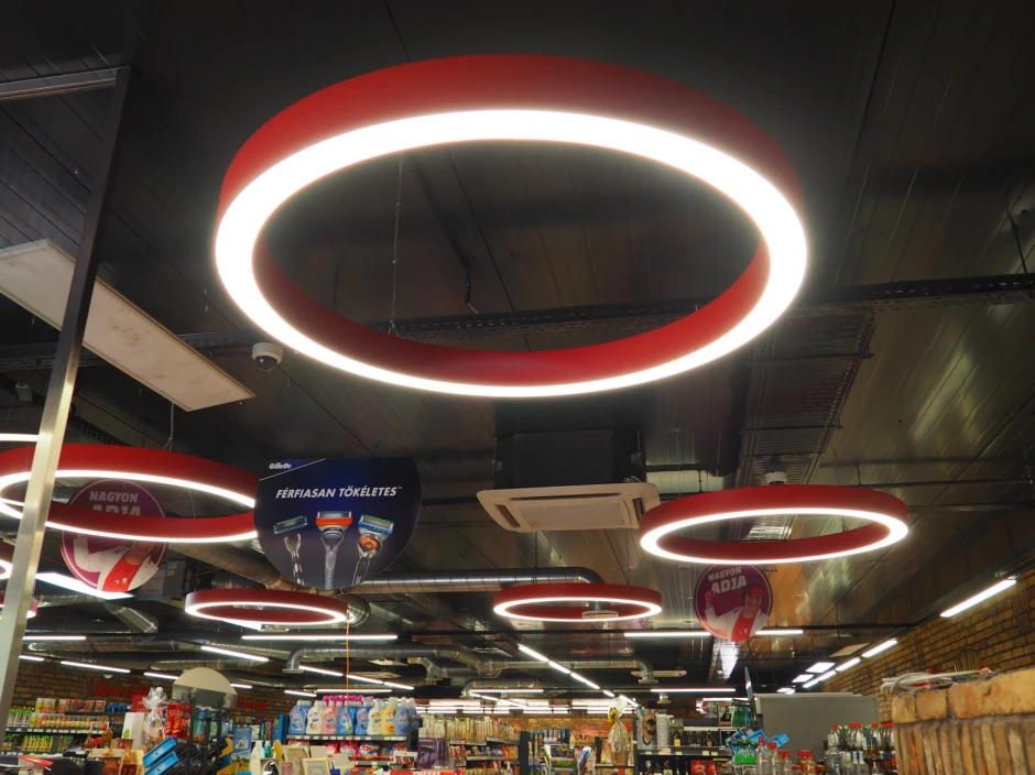 CBA élelmiszerüzlet világításkorszerűsítése